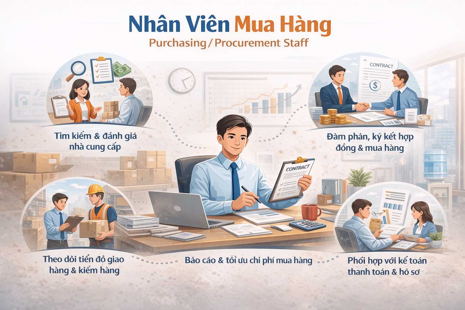 Mô tả công việc nhân viên mua hàng